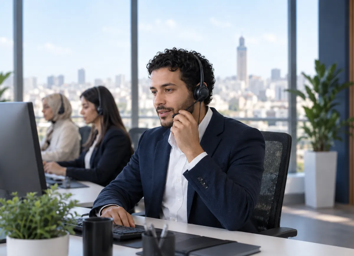 Conseillère RightPlaceCall en centre de relation client